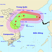 Bão Khanun suy yếu thành áp thấp nhiệt đới