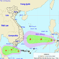 Tin áp thấp nhiệt đới gần bờ và áp thấp nhiệt đới gần biển Đông