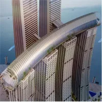 Thiết kế cầu giống nhà chọc trời nằm ngang ở Trung Quốc