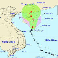 Áp thấp nhiệt đới mạnh lên thành cơn bão số 2