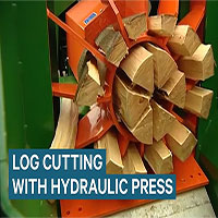Cỗ máy chẻ củi bằng sức ép thủy lực 55 tấn