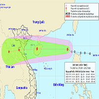 Áp thấp nhiệt đới mạnh lên thành bão số 3