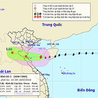Tối nay, bão Sơn Tinh tấn công, nhiều nơi nguy cơ lụt