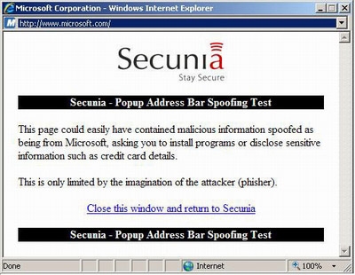 Lỗi bảo mật phishing mới phát hiện trong IE 7