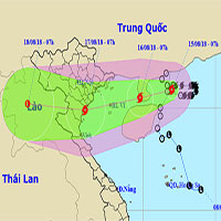 Bão Bebinca có thể đổ bộ vào khu vực Hải Phòng - Nghệ An