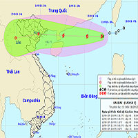 Áp thấp nhiệt đới mạnh lên thành bão trên biển Đông - cơn bão số 5