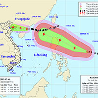 Siêu bão Mangkhut giật trên cấp 17, tăng tốc tiến vào biển Đông