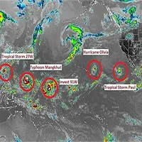 9 cơn bão xuất hiện cùng lúc, chuyên gia cảnh báo điểm “bất thường”
