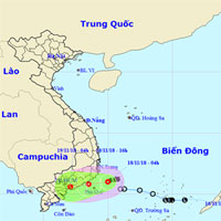 Bão Toraji suy yếu thành áp thấp nhiệt đới