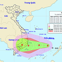 Chiều nay, áp thấp nhiệt đới đã mạnh lên thành bão - cơn bão số 9 trong năm nay