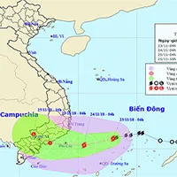 Cơn bão số 9-Usagi mạnh dần lên, gió giật lên tới cấp 12