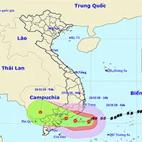 Bão số 9 giật cấp 12 cách đảo Phú Quý 100km, vùng ảnh hưởng mưa rất to