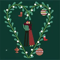 "Nụ hôn dưới cây tầm gửi" trong lễ Giáng Sinh: tục lệ này bắt nguồn từ đâu và có ý nghĩa gì?
