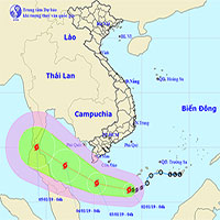 Bão Pabuk hướng vào biển Nam Bộ