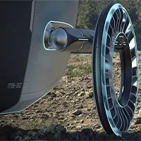Lốp xe kiêm cánh quạt: Là bánh xe đi trên mặt đất nhưng có thể biến thành cánh quạt khi bay