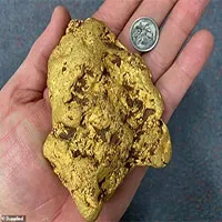 Đi lang thang trên đồng, bất ngờ nhặt được cục vàng nặng 1,4kg