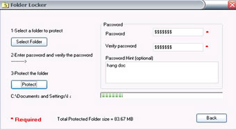 Khóa thư mục an toàn và nhanh chóng với Folder Locker 1.5