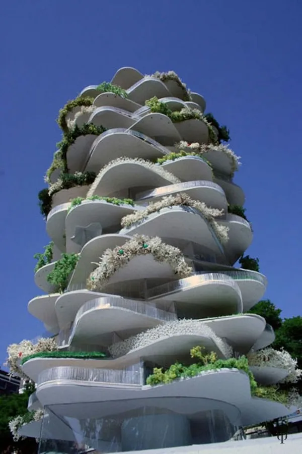 Tòa nhà cao tầng trông như cây xương rồng tại Hà Lan.