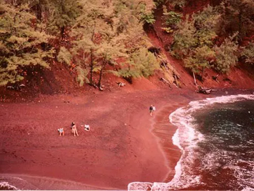 Bãi biển màu đỏ