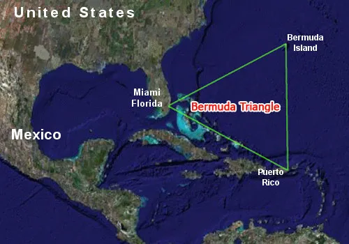 Vị trí của Tam giác quỷ Bermuda