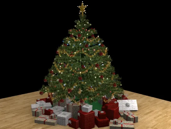 Nếu một cây thông Noel cao 180cm sẽ có 37 đồ vật trang trí, chiều dài của các sợi dây kim tuyến là 919cm.