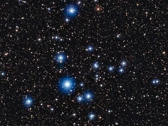 Cụm sao NGC 2547 rực sáng trên bầu trời đêm