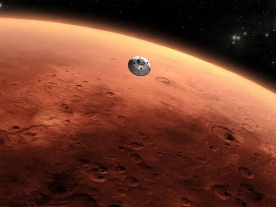Tàu Curiosity của NASA đáp xuống sao Hỏa năm 2012.