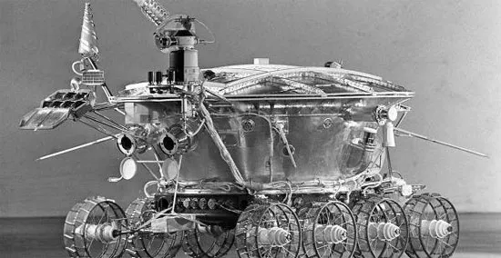 Hình ảnh đồ họa tàu Lunokhod 1.