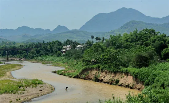 Khúc sông Mekong ở Lào.