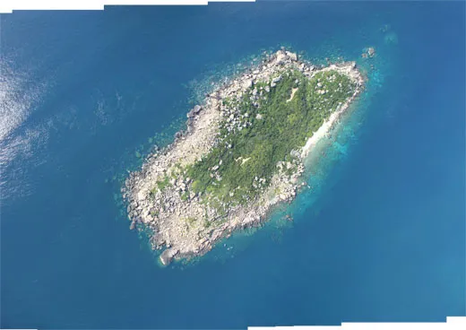 Không Ảnh toàn cảnh đảo Hòn Đôi, Khánh Hòa - Không Ảnh có độ phân giải 41 megapixel, được ghép từ 15 không ảnh chụp từ máy bay AV.UAV.S2.