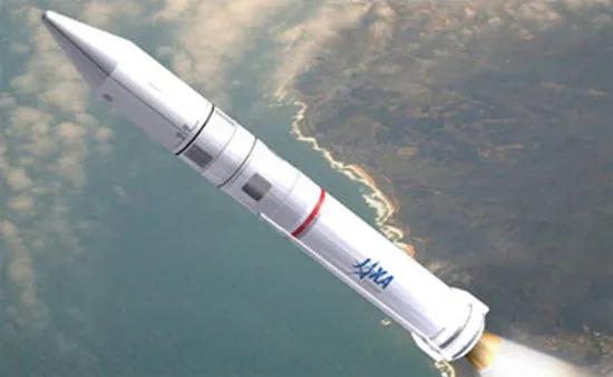 Hình minh họa tên lửa Epsilon bay vào vũ trụ.