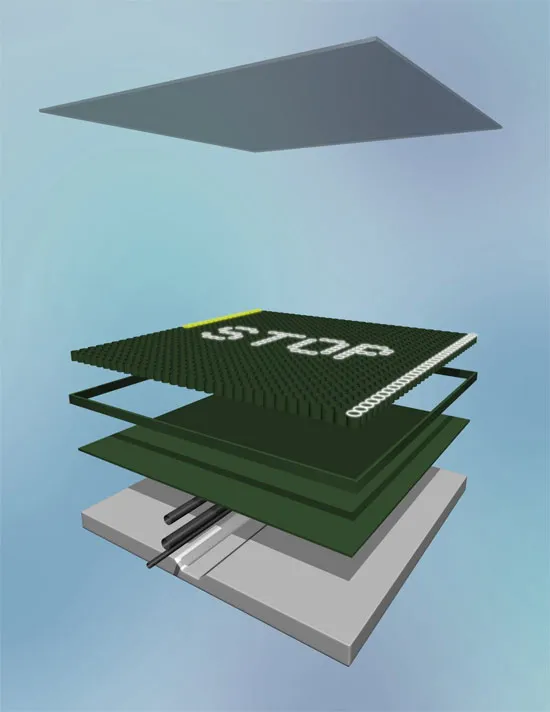Cấu tạo của đường Solar Roadways với ba lớp.
