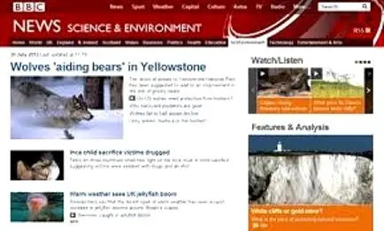 Trang Khoa học và Môi trường của BBC.