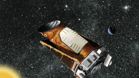 Hình vẽ minh họa tàu không gian Kepler trong vũ trụ