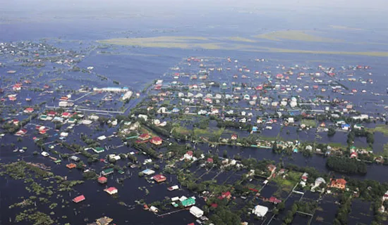 Lũ lụt nghiêm trọng tại vùng Viễn Đông Nga.
