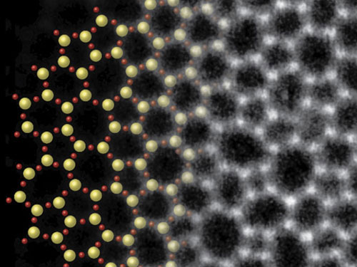 Hình chụp cấu trúc hạt nhân của tấm kiếng cực mỏng