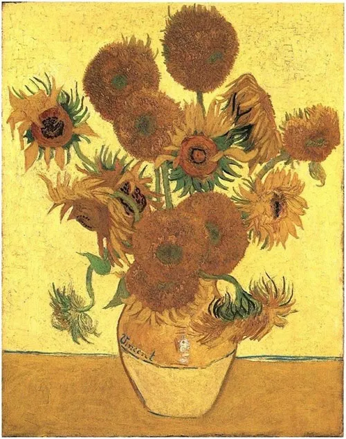 Bức "Hoa hướng dương" của danh họa Van Gogh