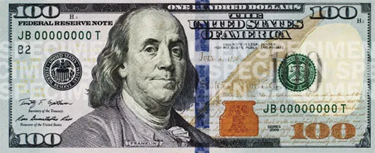 Từ ngày 8/10, tờ 100 USD chính thức được lưu thông trên toàn thế giới