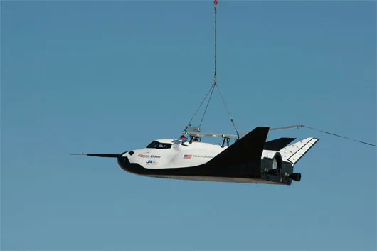Tàu Dream Chaser trong một cuộc thử nghiệm.