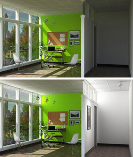 Hệ thống SmartLight có thể hướng ánh sáng vào trong các toà nhà bị khuất