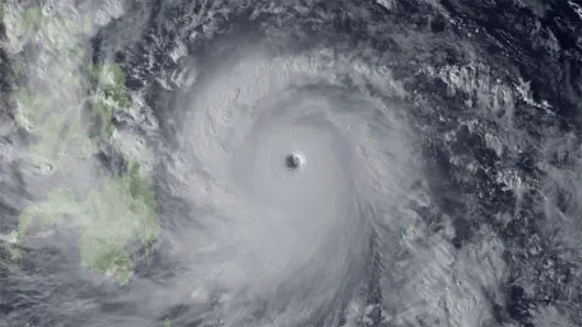 Tâm của siêu bão Haiyan