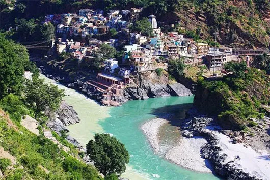 Sông Alaknanda và Bhagirathi, Devprayag, Ấn Độ
