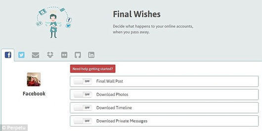 Perpetu cung cấp di chúc kỹ thuật số cho người dùng
