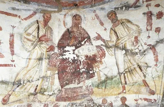 Chúa Jesus đang giúp một người đàn ông tàn tật hàn gắn những đau đớn về cả thể xác và tâm hồn.