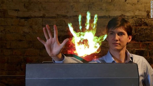 Màn hình tương lai: Không khí và sương mù