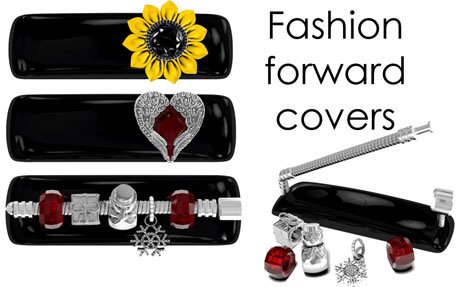 Kẹp tóc chống bạo hành hiện có 3 mẫu: bông hoa, đôi cánh thiên thần và thanh trang sức