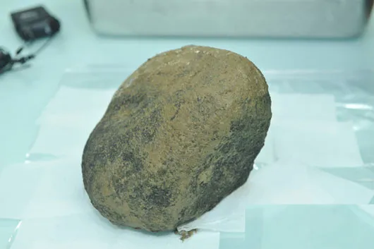 Mảnh thiên thạch nặng 9kg được tìm thấy gần thành phố Jinju, Hàn Quốc