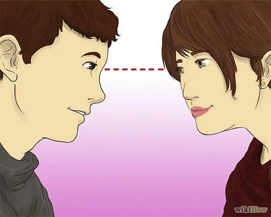 Nhìn thẳng vào mắt đối phương...