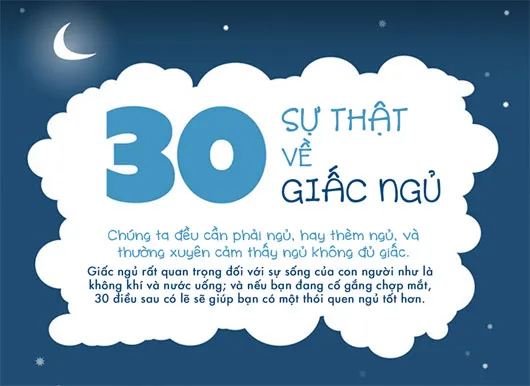 30 sự thật về giấc ngủ