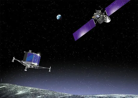 Rosetta thả tàu thăm dò Philae xuống bề mặt 67P